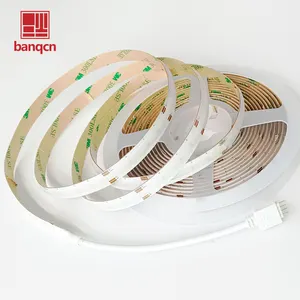 Banqcn 24V COB şerit işık Remote 5760 LEDs 10mm genişlik akıllı RGB müzik Sync renk değiştirme için uzaktan ile esnek bant TV