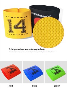 सुरक्षा खेल मनोरंजन के लिए थोक उच्च खिंचाव वाले फुटबॉल कप्तान कंधे आर्मबैंड - Product Image 4