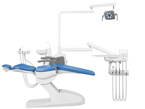 Fauteuil dentaire professionnel avec lampe de photopolymérisation LED intégrée, construction métallique, certifié CE, moteur <span class=keywords><strong>Linak</strong></span> en option - Product Image 5