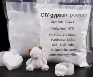 Высокопрочная белая ароматерапия гипсовая пудра маленькая сумка для упаковки «DIY» гипсовая кукла для сцены гравировка супержесткая модель формы