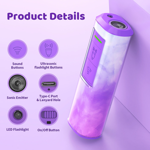 Dispositif <span class=keywords><strong>anti</strong></span>-<span class=keywords><strong>aboiement</strong></span> ultrasonique rechargeable longue portée avec une autonomie de plus de 20 heures pour l'entraînement <span class=keywords><strong>anti</strong></span>-<span class=keywords><strong>aboiement</strong></span> - Product Image 2
