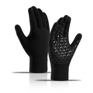 Adult Winter Warm Soft Knitted <b>Touch</b> Screen Windproof Antislip Cycling Full Fingers <b>Gloves</b> - Product Image 2