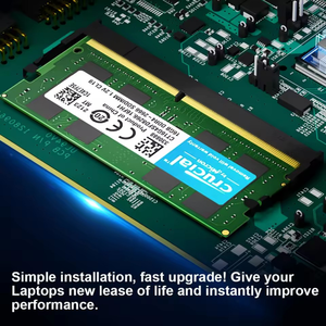 Crucial <span class=keywords><strong>DDR4</strong></span> <span class=keywords><strong>Laptop</strong></span> <span class=keywords><strong>RAM</strong></span> <span class=keywords><strong>16GB</strong></span> 2666MHz PC4-21300 SODIMM 1,2 V 260PIN CL22 3NON-ECC Memoria Accesorio de computadora en stock - Product Image 5