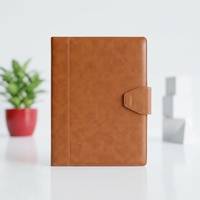Porte-documents en cuir PU format A4, opaque, imprimé UV, avec pochette, classeur à anneaux, porte-cartes et fermeture magnétique
