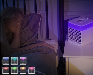 Mini Aire Acondicionado Portátil USB de 500 ml, Enfriador de Aire Evaporativo <span class=keywords><strong>Ultra</strong></span> Portátil con Luz LED de 7 Colores - Product Image 6