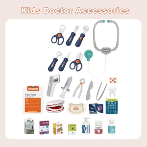 Juego de Médico para Niños de 26 Piezas con Carrito Médico, Estetoscopio, Termómetro y Jeringa, Juguete de Rol de Dentista, Kit de <span class=keywords><strong>Doctor</strong></span> para Niños - Product Image 6