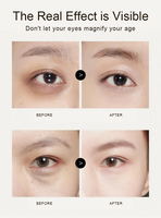 Masque pour les yeux compressé en papier or au collagène bio personnalisé OEM avec Aloe Vera, Q10 et Caviar pour patchs gel anti-rides