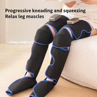 Masseur complet pour les jambes avec chaleur et compression d'air pour la relaxation et la récupération des muscles des pieds, des mollets et des cuisses