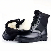 Bottes tactiques pour hommes, hauteur cheville, semelle en caoutchouc, bottes d'entraînement, bottes tactiques avec fermeture à lacets