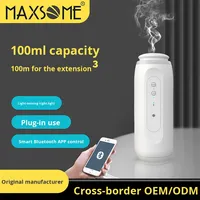 Diffuseur d'arômes automatique de bureau en métal de 100 ml, minuterie, machine à parfum pour les toilettes, diffuseur d'huiles essentielles, contrôlé par application, batterie