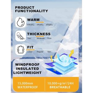 Veste de snowboard personnalisée pour homme, unisexe, isolée, fermeture éclair asymétrique, imperméable 15K, respirante 10K, vêtements de ski - Product Image 6
