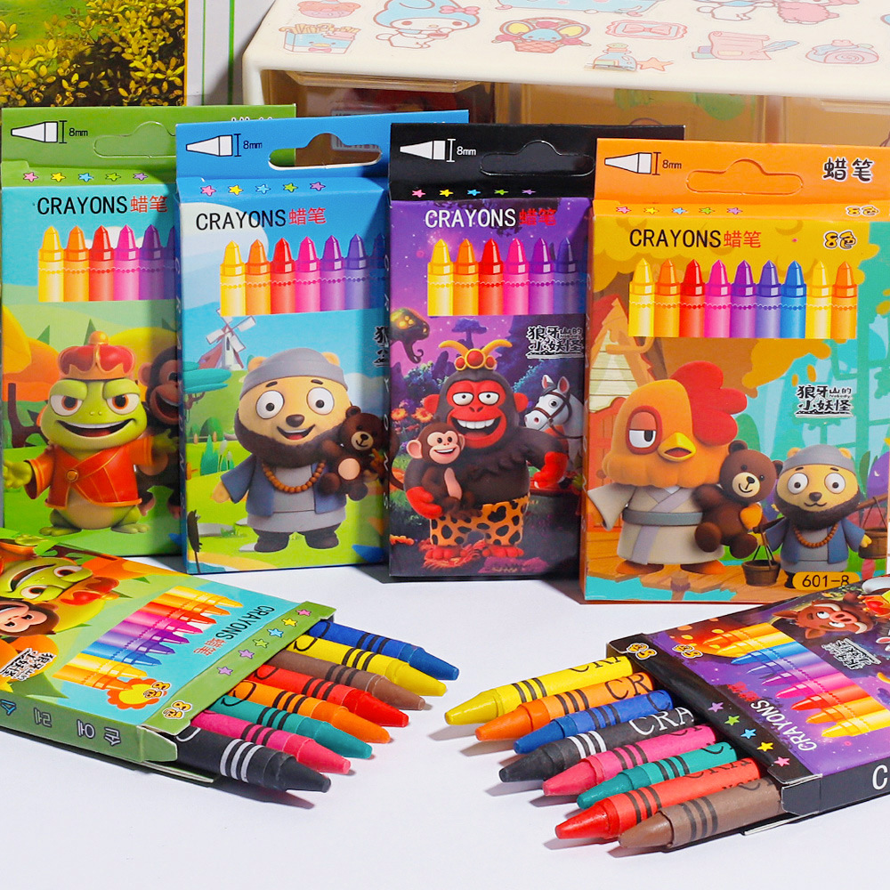 Small monster 8 color crayon