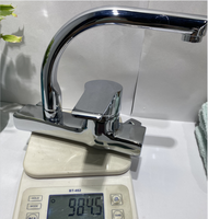 Robinet de cuisine monotrou en zinc JOY Taizhou avec cartouche céramique, eau chaude et froide, design moderne et contemporain