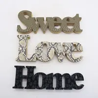 Animal Effect Word Decor Home Accessories Decoration Love Sweet Home Table Decor Blank Wooden Welcome Sign Items