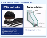 Véranda modulaire en aluminium sur mesure avec verre trempé isolant pour projet résidentiel de jardin