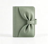 Planificador de Presupuesto A5 A6 A7 con Anillas y Diseño de Lazo, el Más Vendido, Personalizado de Fábrica, con Paquete de Regalo, Cartera Planificadora de Presupuesto