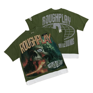 Camiseta de Hombre de Manga Corta, Diseño 2026, Estampado Gráfico de Calaveras con Diamantes, Corte Holgado, 260g, 100% Algodón - Product Image 1