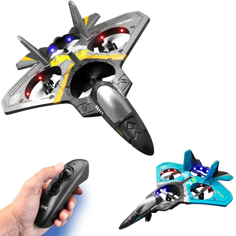 V17 RC Plane Remote Control Airplane Drone 2.4G Gravity Sensing Remote Control Glider EPP Foam Boy Kids Gift Rc Airplane V17 Toy