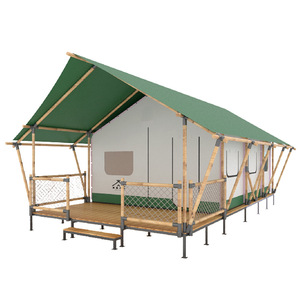 Casa de Camping Prefabricada de Madera para Glamping en Hoteles y Resorts, Tienda de Campaña de Lujo con Dos Dormitorios, Impermeable para las Cuatro Estaciones, Alojamiento Tipo Homestay - Product Image 1