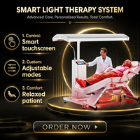Lettino per Terapia a Luce Rossa per Tutto il Corpo di Grado Medicale, 1280 LED 260mW/cm², Dispositivo PBM per Cliniche di Riabilitazione