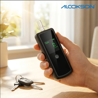 Testeur d'alcool professionnel à pile à combustible électrochimique, rechargeable par type-C, conforme CE/ROHS, éthylotest