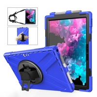 Coque de Protection Antichoc en Silicone pour Tablette Microsoft Surface Pro 4 5 6 7 avec Porte-Stylet, Matériau PC Robuste et Protecteur