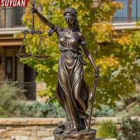 Statue de la déesse grecque de la justice en bronze, nouvelle conception de haute qualité, moulée, design personnalisable, décoration de salon, cabinet d'avocats