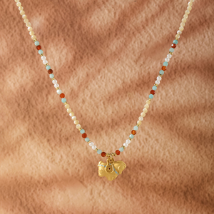 Collar con Colgante de Caballo <span class=keywords><strong>2026</strong></span>, Collar de Cuentas de Piedra Natural para Mujer, Cadena de Cuentas Chapada en Oro de 24K para Año Nuevo, Diseño Único - Product Image 5