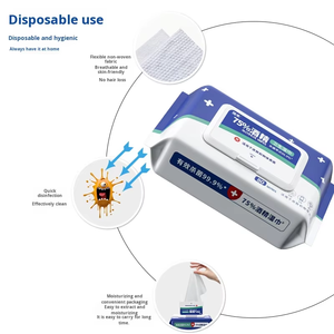 Lenços Umedecidos de Álcool Isopropílico 80% - Lenços Antibacterianos para Desinfecção (Pacote Grande) - Product Image 2
