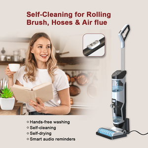 <span class=keywords><strong>Aspirateur</strong></span> <span class=keywords><strong>sans</strong></span> <span class=keywords><strong>fil</strong></span> portatif 250W 4000mAh à grande capacité, autonettoyant, pour sols humides et secs, idéal pour la maison et le béton/carrelage - Product Image 6
