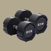 Set Dumbbell latihan kekuatan Gym, Set barbel CPU angkat beban kebugaran Logo khusus 2.5-50kg