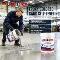 Peinture époxy décorative à base de sable, faible teneur en COV, surface antidérapante, pour garage, atelier, entrepôt, vente en gros, fourniture de revêtements de sol en vrac pour projets