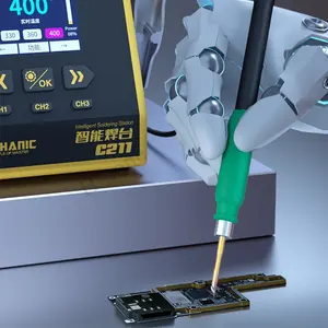 Estación de soldadura inteligente MECHANIC C211 2 segundos de calefacción 130W adecuada para reparación de PCB de teléfonos móviles <span class=keywords><strong>C210</strong></span> 115 enlace automático con mango - Product Image 2