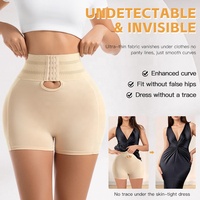 Faja Moldeadora de Cintura Alta para Mujer, Realce de Cadera y Glúteos, Moldeador Corporal Sin Costuras de Spandex/Nylon, Control Medio, Bragas Reductoras de Abdomen