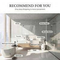 Cabezal de Ducha Eléctrico Termostático de 360 Grados Montado en la Pared del Baño, con Temperatura Digital Inteligente, Chorro de Masaje Presurizado y Función de Pausa