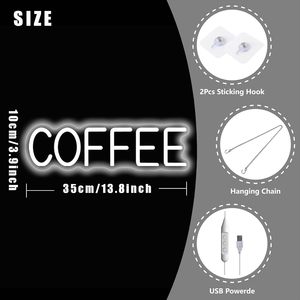 COFFEE Letreros Neon LED dimmable USB powered ambient <b>light</b> store <b>window</b> decoration <b>light</b> street indicator <b>light</b> landscape <b>light</b> - Product Image 1