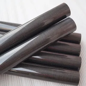Tube en <span class=keywords><strong>fibre</strong></span> de carbone à module élevé personnalisé, arbre composite structurel aérospatial, léger, ultra-rigide - Product Image 4