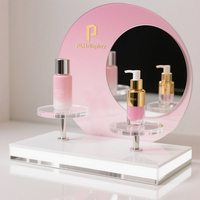 Peinture en aérosol transparente personnalisée avec dégradé au verso Présentoir acrylique pour parfums et cosmétiques
