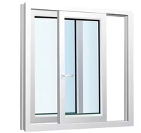 Horizontales UPVC PVC Kunststoff Stahl Flügel Schiebefenster Aus gezeichnete Qualität UPVC Schiebefenster