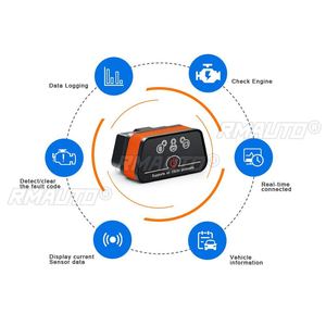 สำหรับ ELM327 V2.1 บลูทูธ OBD2 เครื่องมือวินิจฉัยรถยนต์ เครื่องอ่านโค้ดเครื่องยนต์ สำหรับ iPhone และโทรศัพท์ Android - Product Image 6