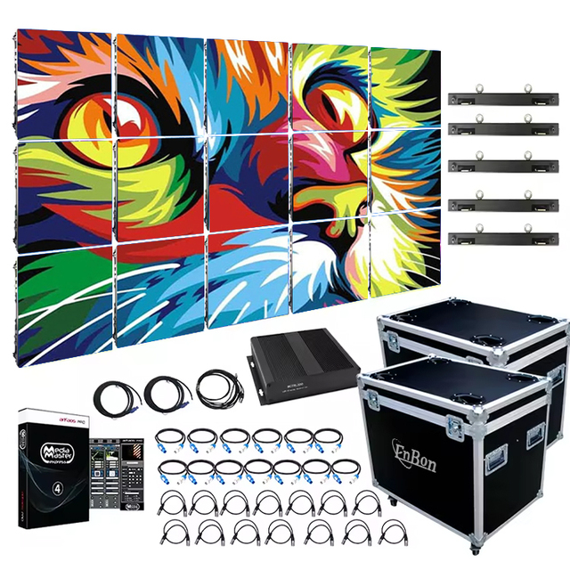 P4.8 P2.6 P2.9 Indoor Outdoor Rental LED Display for Stage Backdrop LED Screen Pantalla LED Exterior P3.91 500mmx500mm