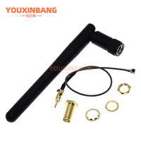 Modul WIFI 2.4G IPEX ke Adaptor Antena Eksternal Wanita, dengan Antena Pria