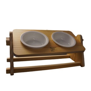 Support de bol pour animaux de compagnie en bois, angle réglable, pour chat et chien, bol d'eau, utilisation domestique, forme ovale - Product Image 5