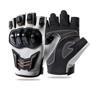 Guantes de Motocicleta Transpirables de Medio Dedo para Hombre y Mujer, con Nudillos Reforzados, Antideslizantes, Personalizados, para Ciclismo y Carreras, Equipo de Seguridad - Product Image 2