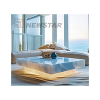 Neuer Modern Heißer Verkauf Luxuriöser Steintisch Möbel Onyx-Kaffee-Marmor-Stein-Jade-Tisch