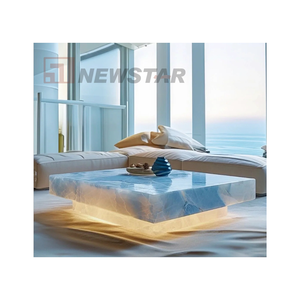 Newstar Modern Hot Sale Custom Luxury Stone <strong>Table</strong> Furniture Onyx <strong>Coffee</strong> Marble Stone Jade <strong>Table</strong> - Product Image 2