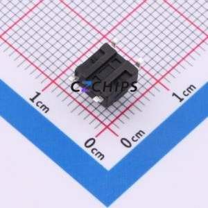 TS6665TPFS 250gf 031 Tactile Switch SMD-4P,6.2x6.2mm Switch Single Pole Single Throw Round Button 2.5N Vertical Mount - Product Image 2