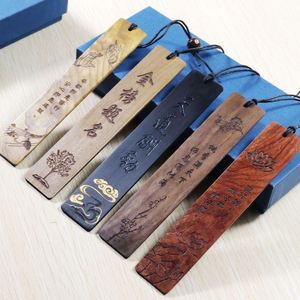 Wholesale Wooden <b>Bookmark</b> DIY Wooden Crafts Laser Engraved Lettering Customizable - Product Image 2