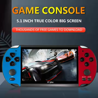 Console de Jeu Rétro X7plus Grande Vente Écran HD 5.1 pouces 8 Go Double Joystick Portable Cadeaux Lecteur de Jeu Vidéo PSP