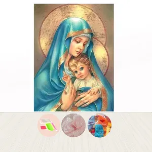 도매 홈 장식 DIY 캔버스 아트 전체 드릴 성인을위한 종교 다이아몬드 그림